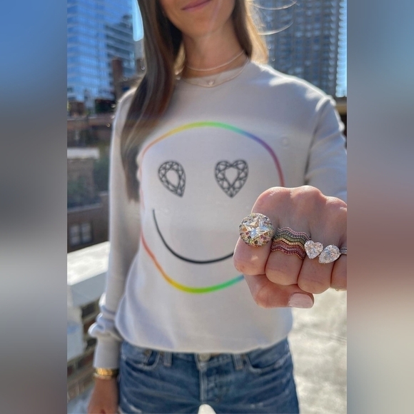 Stephanie Gottlieb Smiley Face Sweatshirt - Picture 2 of 7
